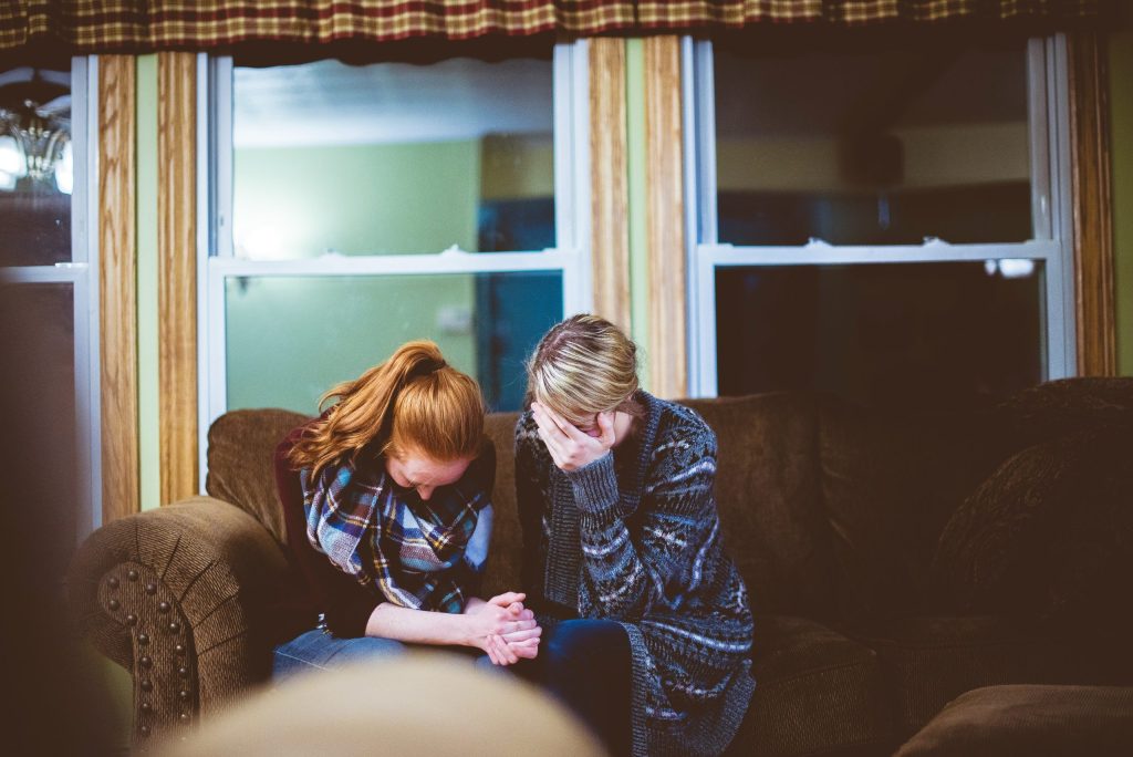 Mother and daughter therapy.