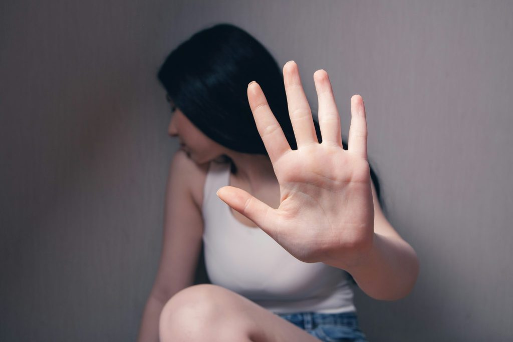 Domestic Violence Counselling. Woman in room.