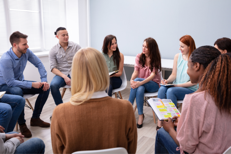 Counselling for shame. Group of people